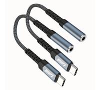 USB C to 3.5mm Audio Adapter,Type C to Aux Dongle Adaptor USB C to Headphone Jack Adapter for iPhone 16/15/Plus/Pro/Pro Max,Samsung Galaxy S25/S24/S23/S22/S21/note10/20 Ultra,iPad Pro,Mini,MacBook