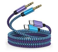 USB C to 3.5mm Audio Aux Cord Headphone Jack Adapter 3FT Car Stereo Dongle Cable for Samsung Galaxy A17 S25 Ultra A36 A16 S24 FE A54 A56 A15 S23,iPhone 17 Pro Max Air 16e 16 Plus,Pixel 10 Pro XL 9A 8