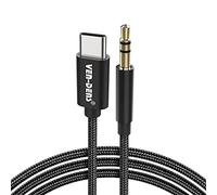USB C to 3.5mm Audio Aux Jack Cable 1M USB Type C Headphone Stereo Car USB C to Aux Cable Cord For Google Pixel 10/10 Pro/10 Pro XL/10 Pro Fold/9A/9/9 Pro/9 Pro XL/8A/8/8 Pro/7A/7/7 Pro/6A/6/6 Pro/5a