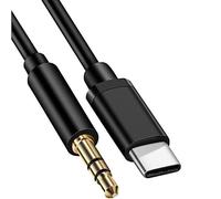 USB C to 3.5mm Aux Jack Audio Cable, Type C to 3.5mm Stereo Car Auxiliary Cable, Type C Cord Headphone Stereo Adapter Compatible with Samsung Galaxy S22/21/20/10/9 Ultra, Note 21/20/10 (Black)