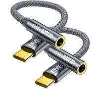 USB C to 3.5mm Female Headphone Adapter,Type C to Aux Audio Cable Cord Compatible with iPhone 15 Pro Max/15 Pro/15 Plus Samsung Galaxy S23 S22 S21 Pad Pro 2021/2020/2018 Google Pixel 6/5