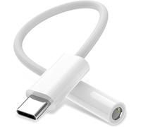 USB C to 3.5mm Female Headphone Jack Adapter, USB C to Aux Audio Dongle Cable Cord Compatible with i-Phone 16 Pro Max/15 Pro/15, Sam-sung Galaxy S24/S23/S22 Ultra, i-Pad Pro, Pixel 9/8