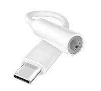 USB C to 3.5mm Headphone Adapter Jack Audio Adapter Cable Cord for iPhone 16/15 Pro/Max/Plus Samsung Fold/Flip 6 5 S25 S24 FE Plus Ultra Google Pixel 9/8 Pro, for iPad 10th Pro Mini 6 Air (White-PVC)
