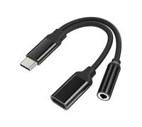 USB-C to 3.5mm Headphone Charger Adapter for iPhone 15 (2in1) Aux Charging Dongle DAC Type C Jack Audio Splitter Cord Compatible for Samsung Galaxy for Apple Pro Max Plus for iPad 10、Air4/5、 CD-uk