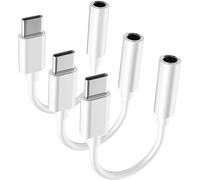 USB C to 3.5mm Headphone Jack Adapter for iPhone 16/16 Pro/15/15 Pro/Pro Max/Plus, Type C Aux Audio Dongle Cable Cord Compatible with iPad, Samsung Galaxy S23/S23/S22/S21Ultra, MacBook,Note(3 Pack)