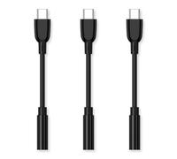 USB C to 3.5mm Headphone Jack Adapter Samsung Aux Audio Adapter Dongle Cable Cord 3Pack for Samsung Galaxy S26 Ultra S26 Plus S25 FE S25 Edge S24 S23 A57 A37 A17 A56 A36 A26 A16 A35 A25 A15 Z Flip 7