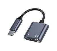 USB C to 3.5mm Jack Adapter with 60W Fast Charging, Type C Headphone Adapter for iPhone 16/15 Pro Max/15 Pro Samsung Galaxy S24/S23/S22/S21 Ultra Pixel 9/8/7 iPad Pro Compatible with Earphones & AUX