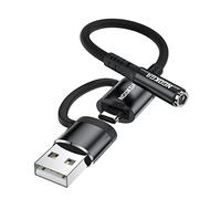 USB C to 3.5mm Jack Audio Adapter Female AUX USB A Sound Card TRRS 4 Pole for Headphone Speaker PS4 PS5 PC Compatible with iPhone 15, Pixel 8 7 6 5 4,Galaxy S24 S23 S22 S21 S20