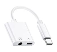 USB C to 3.5MM Jack Headphone and Charger Adapter 2 in 1 Type C to Aux Audio Jack with PD 60W Fast Charging Cable Compatible with IPhone 15 16 Series Samsung Galaxy S24 23 S22 Huawei IPad Pro Pixel