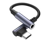 USB C to 3.5mm Jack Type C Headphone Adapter, 90 Degree Right Angle Aux Digital Audio Earphone Adaptor for iPhone 16/15 Pro/Max/Plus Samsung S25 S24 FE Plus Ultra Google Pixel 9/8 Pro,iPad 10th