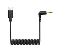 USB C to 3.5mm Microphone Cable for Rode Wireless Pro/Go 2 / DJI Mic 2 and Hollyland Lark M2 150 Max, Coiled Audio Patch Cable Mic Cord Compatible with Samsung Galaxy and Google Pixel Android Phones