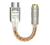 USB C to 3.5mm Sound Adapter with CX31993 MAX97220 Chip Type C Earphones Adapter DAC Cable for iPhone 15 Pro Max Plus, Galaxy S23 Ultra, S21, Pixel 7 iPad Android Phone