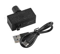 USB-C to 4-Pin Fan Regulator 12V Speed Controller with Knob 0-100% Adjustment for Computer Cooling Pumps and Small Fans Black