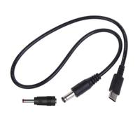 USB C to 5.5x2.1mm 3.5x1.35mm Power Cable 9V 5V 12V 15V 20V for Professional Photography and Broadcasting Gear Broadcast Equipment Power