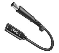 USB-C to 7.4x5.0mm 100w 12v Cable, Male to DC Female 12V 19V 20V Adapter, USB Type C male input to DC 7.4 x DC 7.4x5.0mm Adapter male power charging Cable Adapter made for HP Laptop Series
