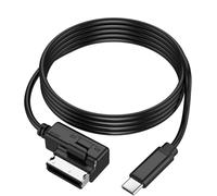 USB-C to AMI MMI Aux Adapter Cable for Apple iPhone 15/16, Apple MFi Certified Car Audio Dongle Compatible with Audi A3/A4/A5/A6/A7/A8/S4/S6/S8/Q5/Q7/R8/TT 2011-2016, VW CC Magotan (3.3FT)