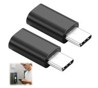 USB C to C Data Blocker 2-Pack, Anti Juice Jacking, Charge Only Adapter, Case Friendly USB Data Blocker, Supports 240W PD Fast Charging, Protects Against Malware & Hacking, Signal Jammer Alternative
