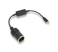 USB C To Car Cigarette Lighter Cable Converter, 12V Male Plug Cigarette Lighter Adapter PD To Car Cigar Socket Female Power Cable Work with USBC Charger Vehicle Electrical Devices Driving Recorder