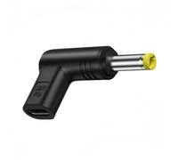 USB C to DC 12V Adapter,USB-C Female to DC 12V 5.5x2.5mm(compatible with DC5521) Plug 90 Degree Angled Adapter with PD Emulator Trigger,DC5525 Cable work with PD Charger/Power bank and C to C Cable