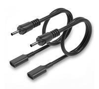 USB C to DC 3.5mm x 1.35mm Adapter Cable, 3.28Ft PD 15W 5V Type C Female to DC Power Charger Converter Cable for Printer, CCTV, Digtal Piano, Balenced Bicvcle, Table Lamp, 2Pack