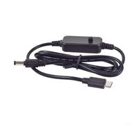 USB-C-To DC 5.5x2.1mm Power Cable 5A, PD-5V/9V/12V/15V/20V 1.2m | PD-Fast Charging With 5 Adjustable Voltages Up To 20V 5A, Braided-Nylon Build, Fits Routers Speakers Cameras