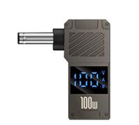 USB C to DC Adapter - Fast Charging Converter, Digital Display Plug | 100W Type-C Female to DC Male Laptop P0wer Supply Connector for Charging Notebook from P0wer Bank, Supports Voltage Monitoring