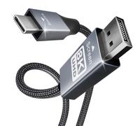 BENFEI USB C to DisplayPort Cable, 4K@60Hz UHD 1.8M Cable Thunderbolt 3 to DP Display Port Adapter Male to Male Cord [Gold-Plated Connector & Aluminum Shell & Nylon Braided]