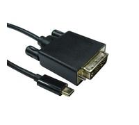 Cables Direct USB C to DVI 4k @ 30HZ 2 m USB Type-C Black