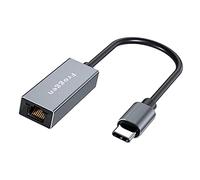 USB C to Ethernet Adapter, 1Gbps Gigabit Ethernet to Wired Network, Type-C to RJ45 Thunderbolt 3 LAN Adaptor Compatible with MacBook Pro, Galaxy and More [Aluminium Shell]