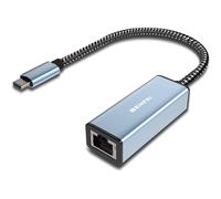 BENFEI USB C to Ethernet Adapter, Type-C (Thunderbolt 3) to RJ45 Gigabit 1000 Mbps Ethernet Adapter Compatible for iPhone 15 Pro/Pro Max, MacBook Pro 2019/2018/2017, MacBook Air and More