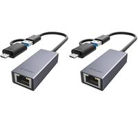 USB C to Ethernet Adapter Gigabit BYEASY Type C to RJ45 Wired Network USB 3.0 to 10/100/1000 Gigabit Ethernet Adapter for Macbook, Macbook Pro/Air, Mac Pro/mini, iMac, XPS, Surface Pro, Notebook PC
