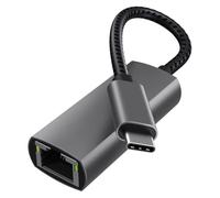 USB C to Ethernet Adapter, Type-C to RJ45 LAN Adapter, 100Mbps Fast Wired Internet Adapter, Compatible with MacBook Pro/Air, iPad Pro, Dell XPS, Surface, Samsung Galaxy, Windows, Mac OS