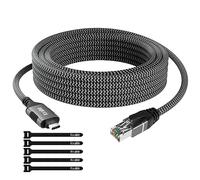 USB C to Ethernet Cable 15FT, Type C to RJ45 Cord, Gigabit Directly Connected, Thunderbolt 3/4 Compatible, for MacBook Pro/Air, iPad Pro, XPS, iPhone 17/16/15 Series, Galaxy S25, Laptop, Tablet, etc