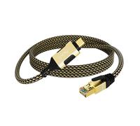 USB C to Ethernet Cable 25 FT, USB 3.0 Type-C to RJ45 Cord, FTP, 1Gbps Shielded Internet LAN Network Cable, Thunderbolt 3/4 Compatible with MacBook Pro, iPhone 16/15 Series, iPad Pro, Dell XPS, More