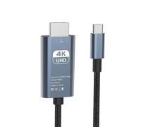USB C to HD Cable 4K@60Hz,3M Braided USB Type C to HD Adapter for Home Office Thunderbolt 4/3 Compatible with Galaxy S8 to S22, MacBook Pro/Air, iPad Pro, iMac, Mac Mini