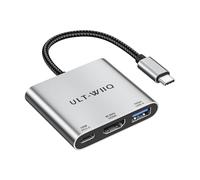 USB C to HDMI 2.0 Adapter, USB C Hub Supports 4K60Hz HDR HDMI, PD 3.0 100W Fast Charging, 10Gbps USBA 3.2 Port, USBC Multiport AV Converter for MacBook, iPad, iPhone 17/16, S25/S24, Switch 2, Surface