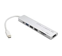USB-C to HDMI 4K30 Socket USB 3/USB 2/100W PD Port Hub Adapter SD/TF Card Reader