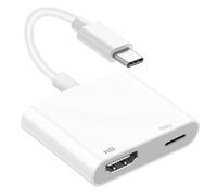 USB C to HDMI Adapter, 2-in-1 HDMI to USBC 1080P 4K Converter with Charging,HDMI Cable Digital AV Adapter Connector Sync Screen, for MacBook Pro Air iPad Chromebook XPS Acer HP Dell Surface Samsung