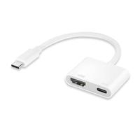 USB C to HDMI Adapter [2-in-1] Type-C to HDMI 1080P 4K Converter with Charging,HDMI Cable Digital AV Adapter Connector Sync Screen, Compatible for i-Phone 15 Pro Max/Plus,MacBook/iPad Pro/Galaxy(100W)