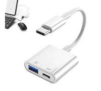 USB C to HDMI Adapter for iPhone 16/15, 2 in 1 HD Type C to HDMI Video Converter, Supports 100W Fast Charging, iPad, MacBook, Galaxy S24 Surface Book Dell XPS 4K HDMI Output for TV, Monitor, Projector
