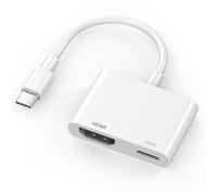 USB C to HDMI Adapter for iPhone 16 to TV, 4K@60Hz [MFi Certified] Type-C to HDMI Adapter with 100W Fast Charging Port for iPhone 16/16 Plus/16 Pro/16 Pro Max/15/15 Pro Max to HDTV Projector Monitor