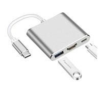 USB C to HDMI Adapter Multiport Digital AV USB-C Hub with PD 60W Fast Charging and USB 3.0 for USB-C Thunderbolt 3 Port iPad Pro, MacBook Pro, Retina, Air, etc to HDMI Monitor, Projector, etc