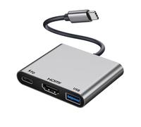 USB C to HDMI Adapter, USBC Digital AV Multiport Adapter, Type C Converter to 4K HDMI Output with 5Gbps USB 3.0 100W PD for MacBook Pro/Air, I-phone 15/16 Pro Max, Pad, Samsang Laptops Window 11/10/8