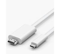 USB C to HDMI Cable, [4K, High-Speed] USB Type-C to HDMI for Home Office, [Thunderbolt 3/4 Compatible] for iPhone 15 Pro/Pro Max, MacBook Pro/Air, iPad Pro/Air, iMac, S23, XPS 17 etc.-1.8m
