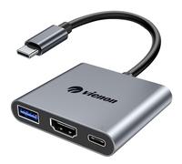 USB C to HDMI Multiport Adapter, USB C Hub with 4k HDMI+ USB 3.0 5Gbps + 100W PD Fast Charging Port, USB Type C to HDMI Converter for MacBook, iPad pro,Chromebook, and More