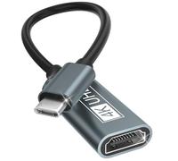 USB C to HDMI, Type C to HDMI 4K Adapter Thunderbolt 3/4 to USBC to HDMI Adapter Compatible with iPhone 17/16/15, MacBook Pro/Air, iPadPro/Air, Galaxy S/Note, Dell XPS