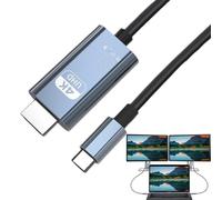 USB C to HDTV Cable Adapter, 78.74 inches, Type C 4K60Hz Converter for Laptop computer devices works with Computers, Monitor, TV, Classroom Teaching, Home Entertainment, Video Display Setup