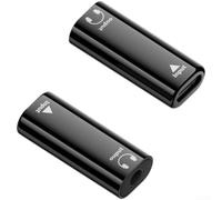 USB C to Jack Adapter 3.5 mm HiFi Audio Chip for Smartphone Tablet PC White Black (Black Mother)