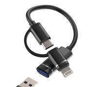 USB-C to Lightning adapter for Apple for iPhone 15 14 13 12 11 Pro Max for iPad for MacBook Air compatible with Samsung USB A to USB C USB3.0 OTG splitter hub data transfer camera keyboard PC mouse