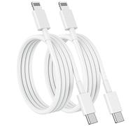USB C to Lightning Cable (2pack 6ft), Apple MFi Certified iPhone Fast Charger 2m, Power Delivery Original Type C Charging Cord for Apple iPhone 13/12/11 Pro/11/XS MAX/XR/8/7/6s Plus,iPad (White)